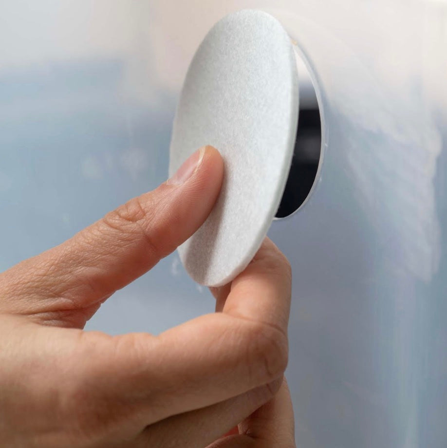 placing filter onto a monotub