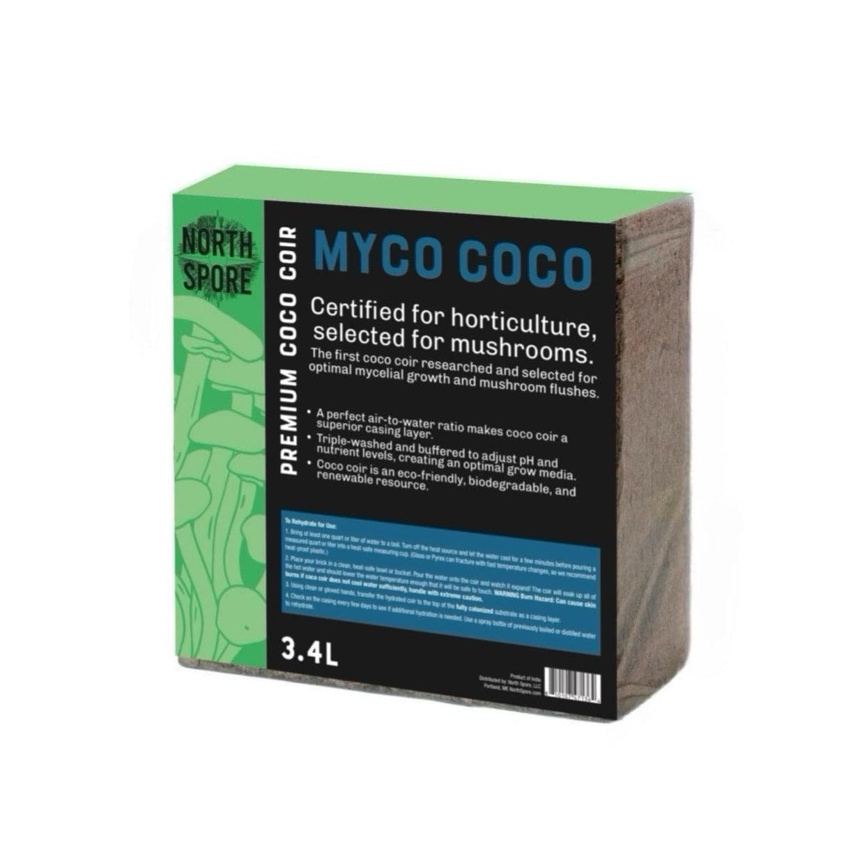 ゴゴ Myco Coco' Compressed Coco Coir Substrate & Casing Layer – North Spore