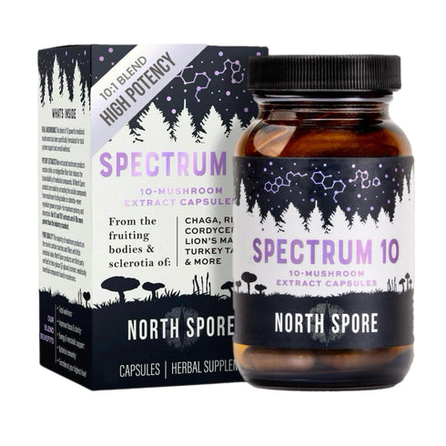Organic ‘Spectrum 10’ Mushroom Capsules (High Potency)