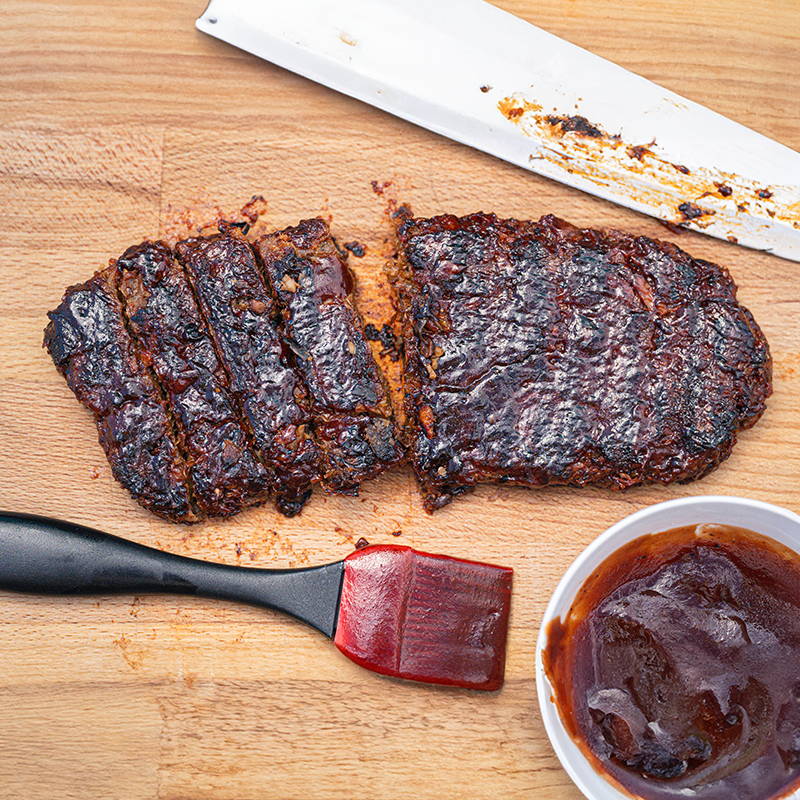 Turnip Vegan's BBQ Pink Oyster Mushroom & Jackfruit Ribs | North Spore
