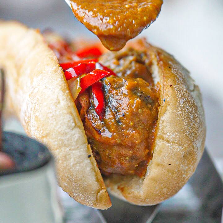 Turnip Vegan's Coconut Curry Shiitake Meatball Sandwich Recipe