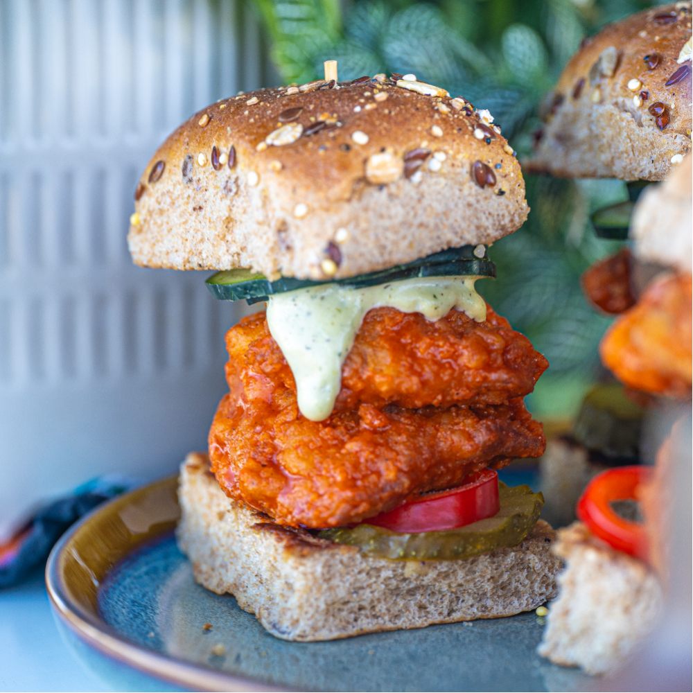 Buffalo Mushroom Sliders Recipe