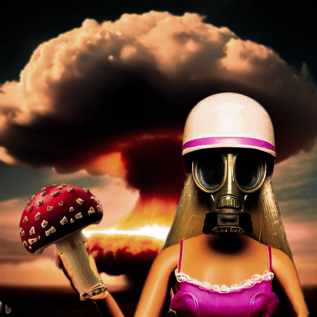 Barbenheimer on Shrooms: Mushrooms, Plastic Waste, and Nuclear Radiation