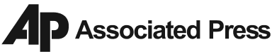 Black AP logo with the words Associated Press in bold, black letters on a light gray background.