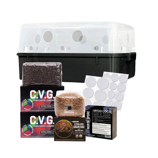 Boomr Bin' + CVG Monotub Mushroom Grow Kit