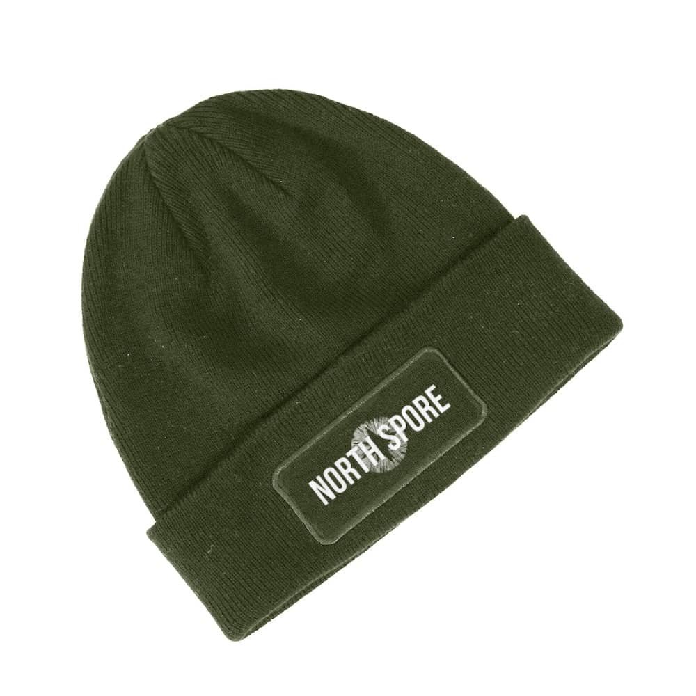 Brand Merch Green North Spore Logo Beanie Hat