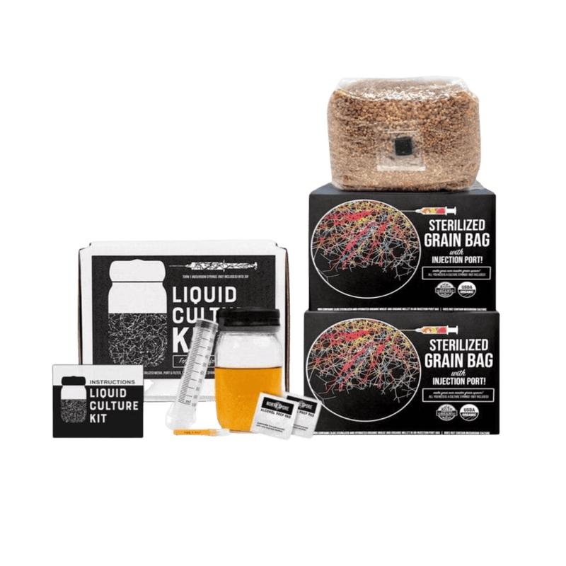 Cultivating Tools 2-pack Sterile Grain Bag + Syringe Multiplier Kit Bundle