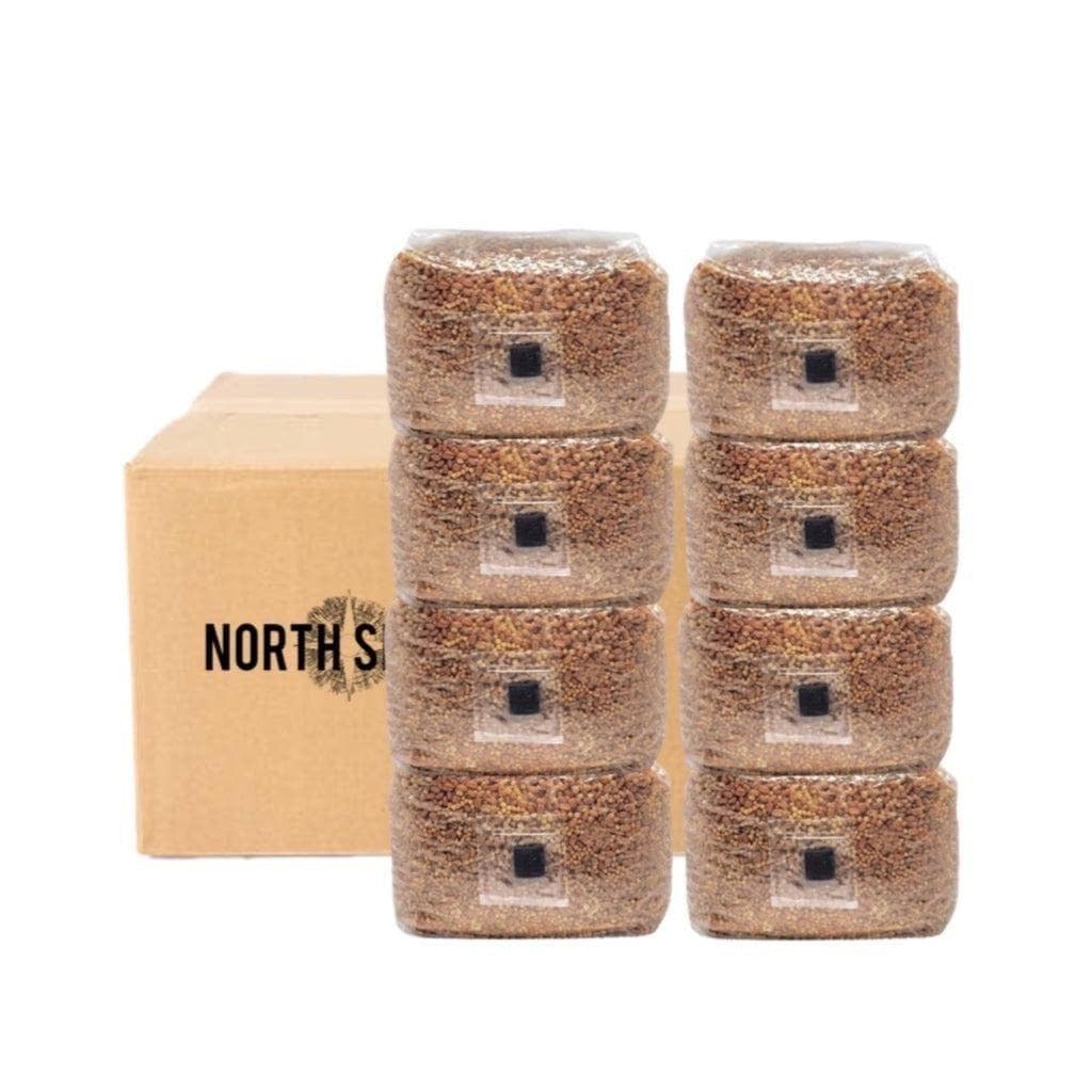 Cultivating Tools 8-pack Organic Sterilized Grain Bag + 30x Syringe Multiplier Kit Bundle