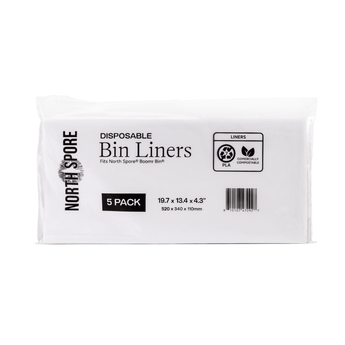 Grow Chambers 5-Pack Boomr Bin Mushroom Monotub Liner Inserts