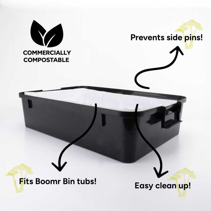 Grow Chambers 5-Pack Boomr Bin Mushroom Monotub Liner Inserts