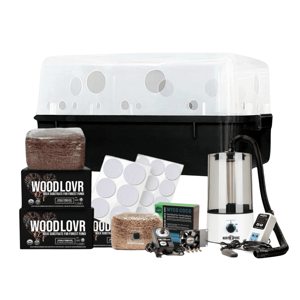 Grow Chambers Automated 'Boomr Bin' Wood-Loving Monotub Mushroom Grow Kit