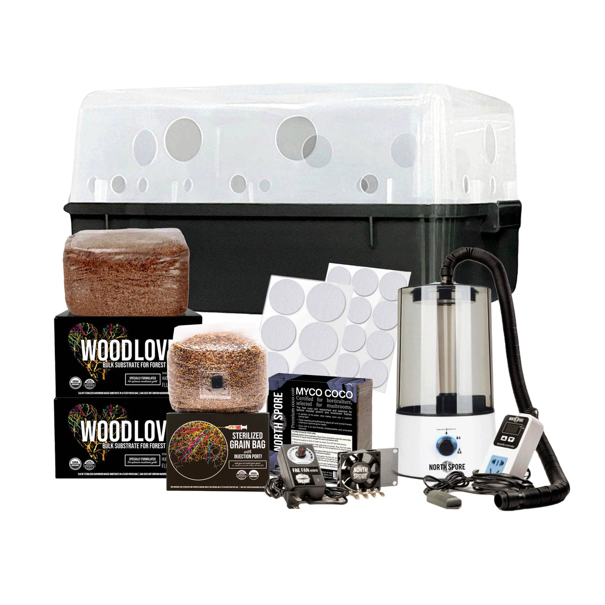 Grow Chambers Automated 'Boomr Bin' Wood-Loving Monotub Mushroom Grow Kit