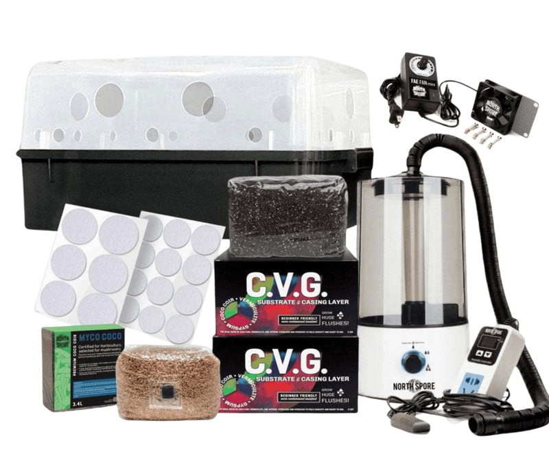 Grow Chambers Beginner Automated 'Boomr Bin' + CVG Monotub Mushroom Grow Kit