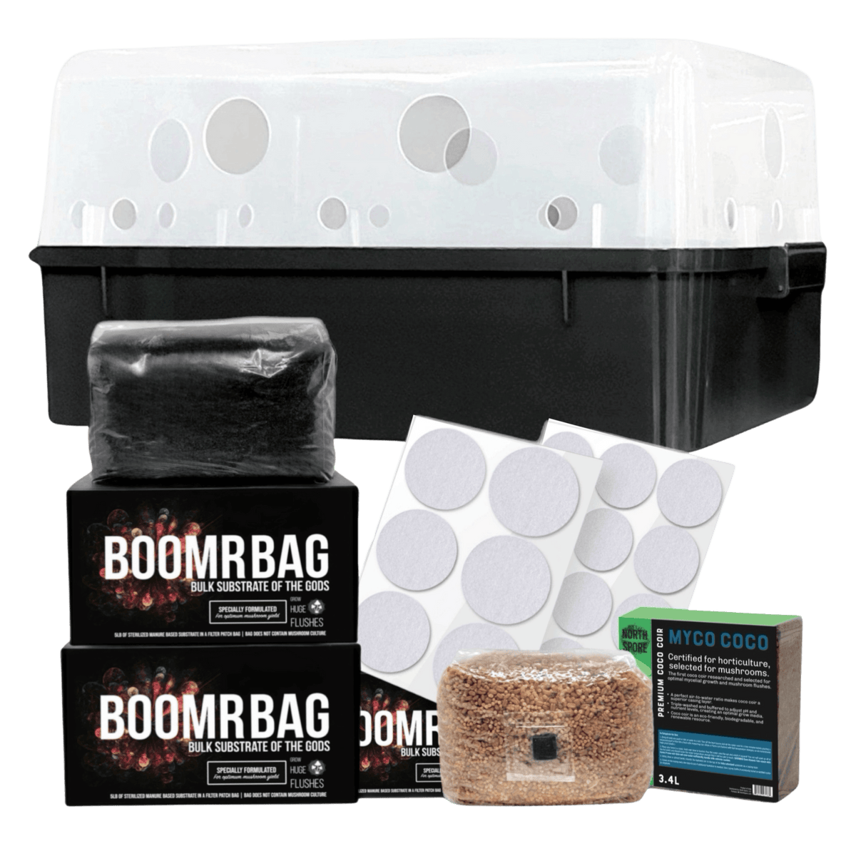 Grow Chambers 'Boomr Bin' Dung-Loving Monotub Mushroom Grow Kit