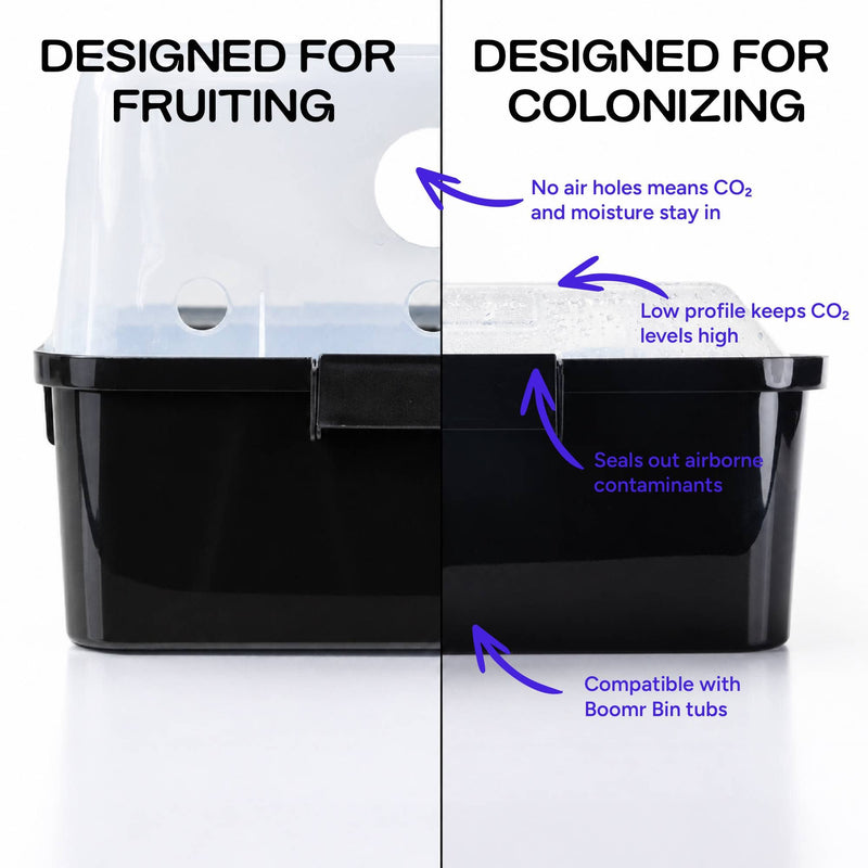 Grow Chambers Boomr Bin Mushroom Monotub Colonizing Lid
