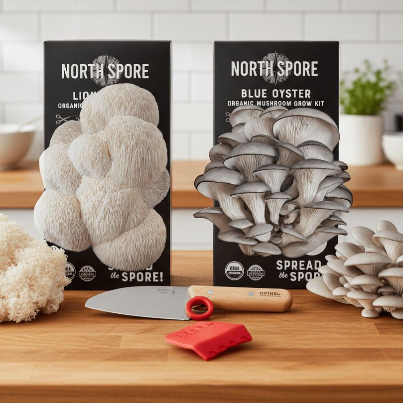 Holiday Bundle Little Chefs Mushroom Growing and Cooking Bundle