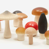 Image thumbnail: Holiday Gifts Moon Picnic Wooden Forest Mushroom Set