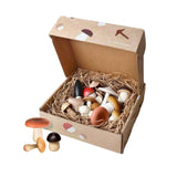 Image thumbnail: Holiday Gifts Moon Picnic Wooden Forest Mushroom Set