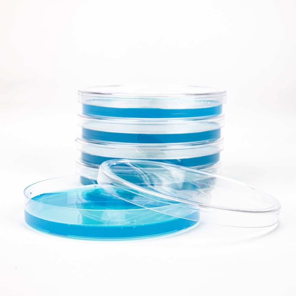Laboratory Supplies Blue Antibiotic Pre-Poured Sterile Agar Plates