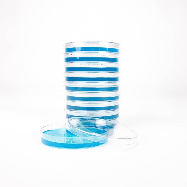 Blue Antibiotic Pre-Poured Sterile Agar Plates