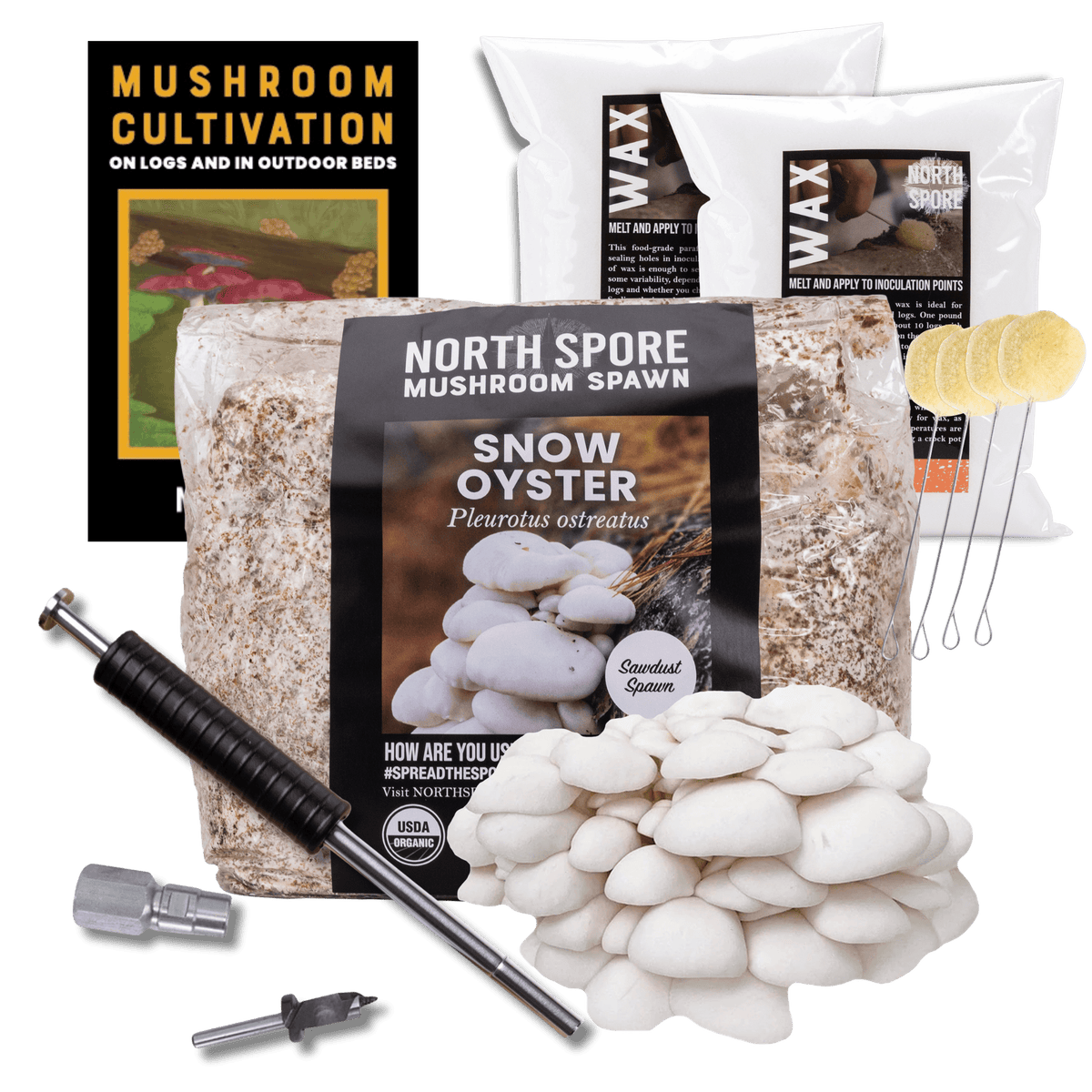 Log Kit Sawdust Spawn Mushroom Log Starter Kit