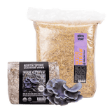 Image thumbnail: Sawdust Spawn Oyster Mushroom Garden Bed Kit