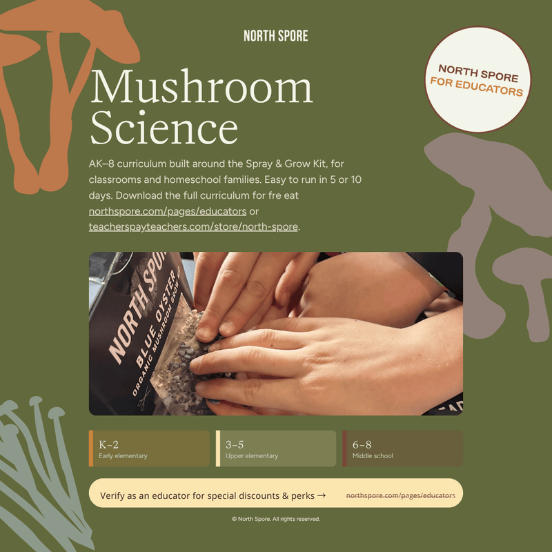 Spray & Grow Kit Organic Educator Spray and Grow Mushroom Kit (Blue Oyster)