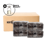 Image thumbnail: Sterile Substrate 4-pack 'ShroomTek' + Spore Boostr All-in-One Mushroom Grow Bag