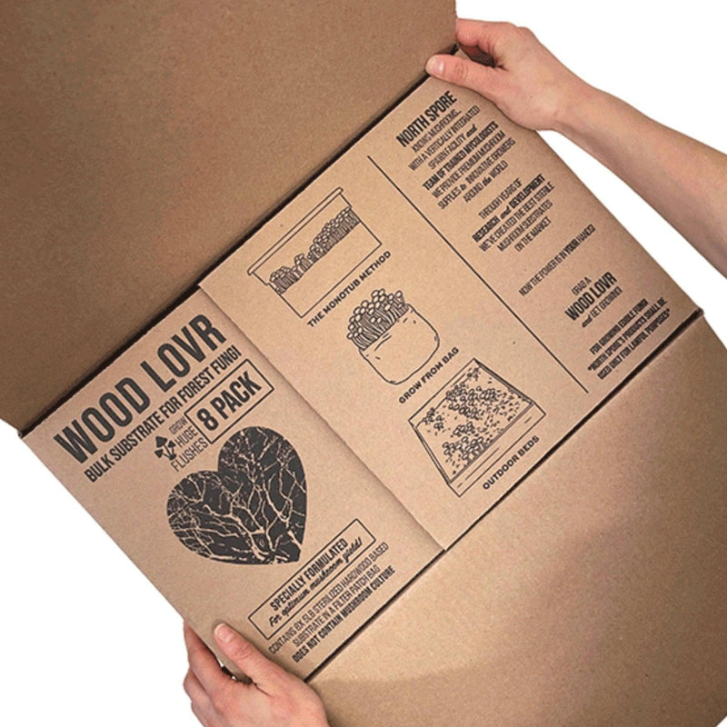 Sterile Substrate 8-Pack ‘Wood Lovr’ Organic Hardwood-Based Sterile Mushroom Substrate