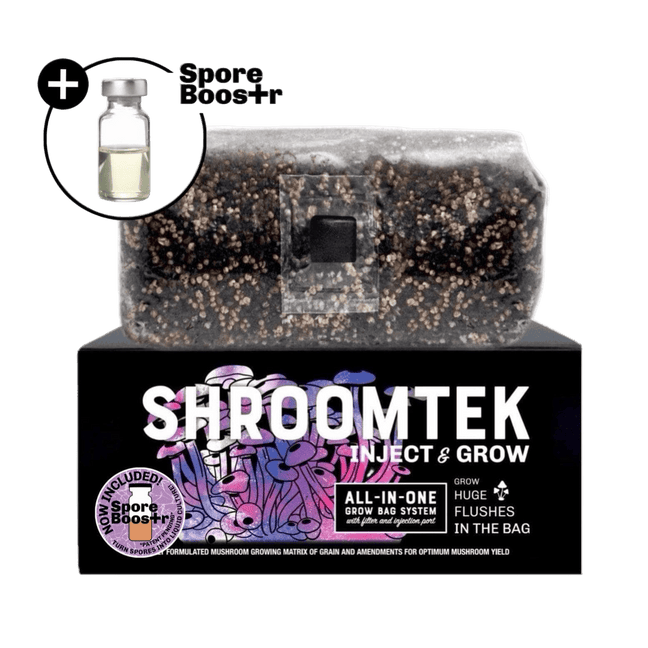 'ShroomTek' + Spore Boostr All-In-One Mushroom Grow Bag