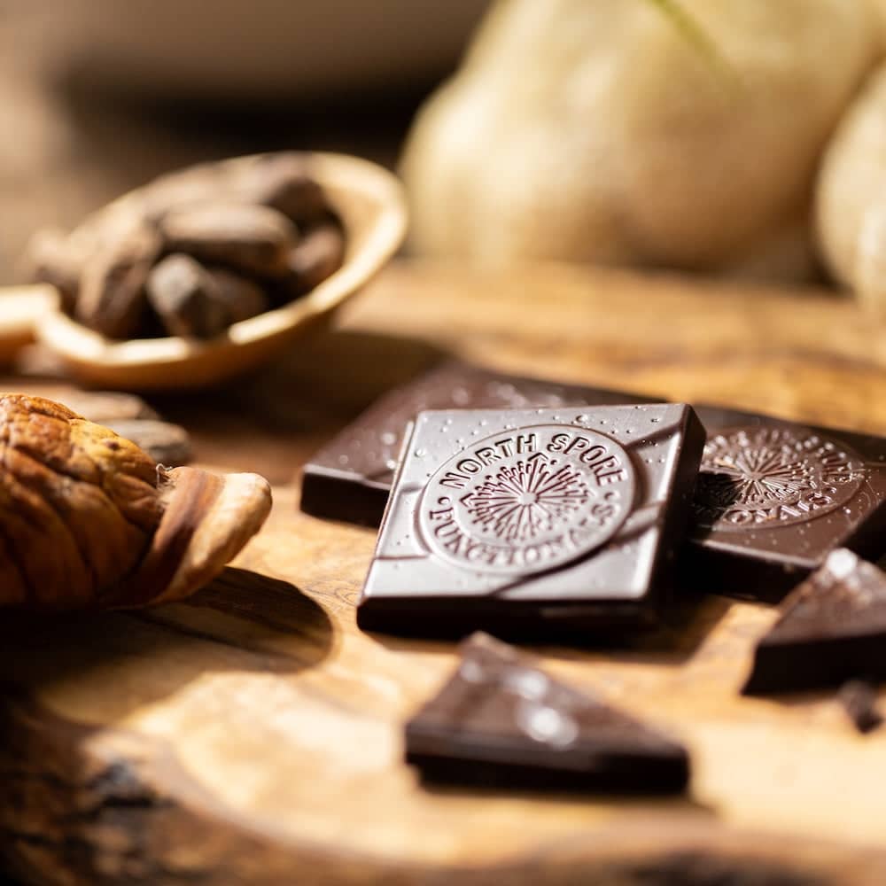 Functional 5 Mushroom Blend 70% Dark Chocolate Bar – North Spore