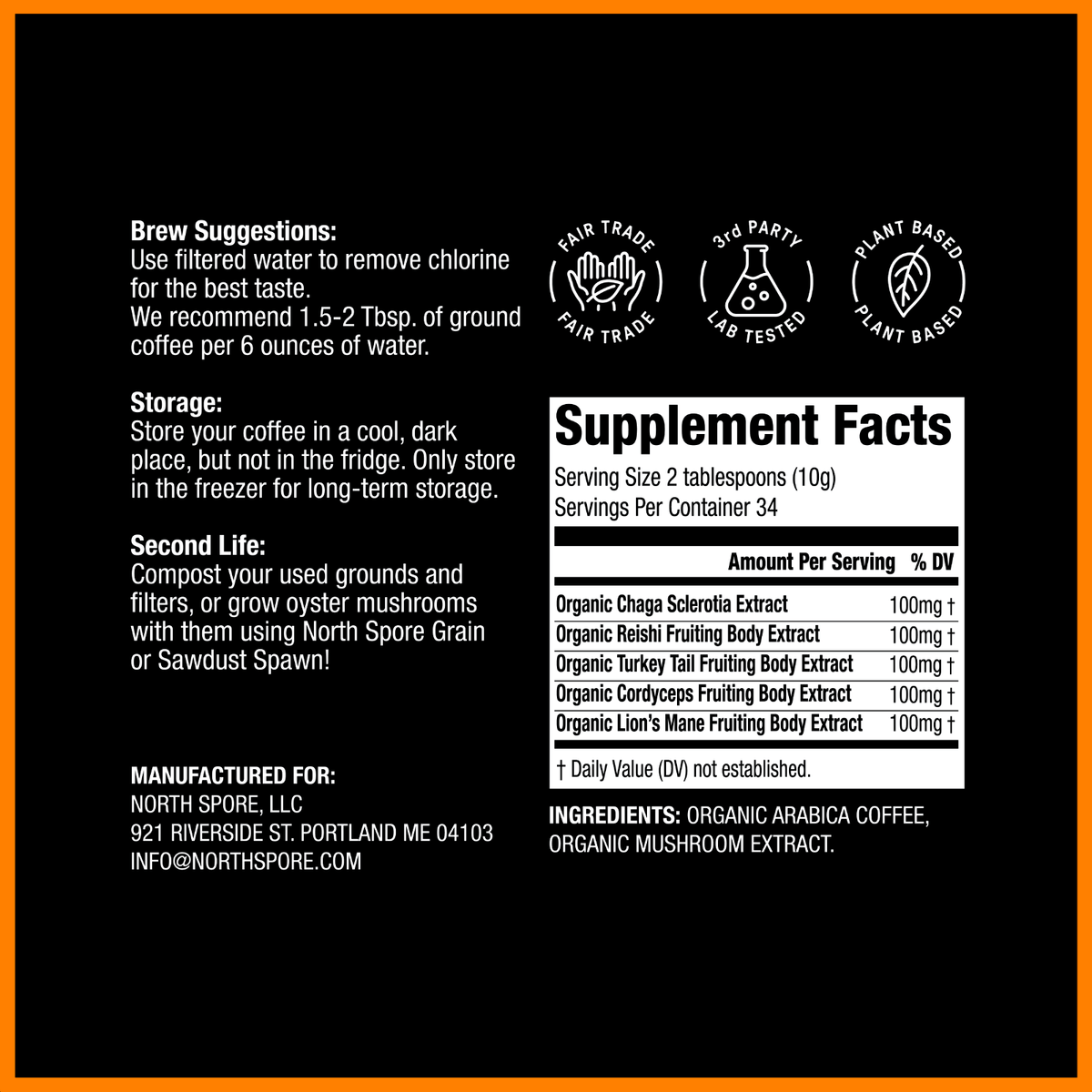 Wellness Supplements Functional-5 Mushroom Coffee