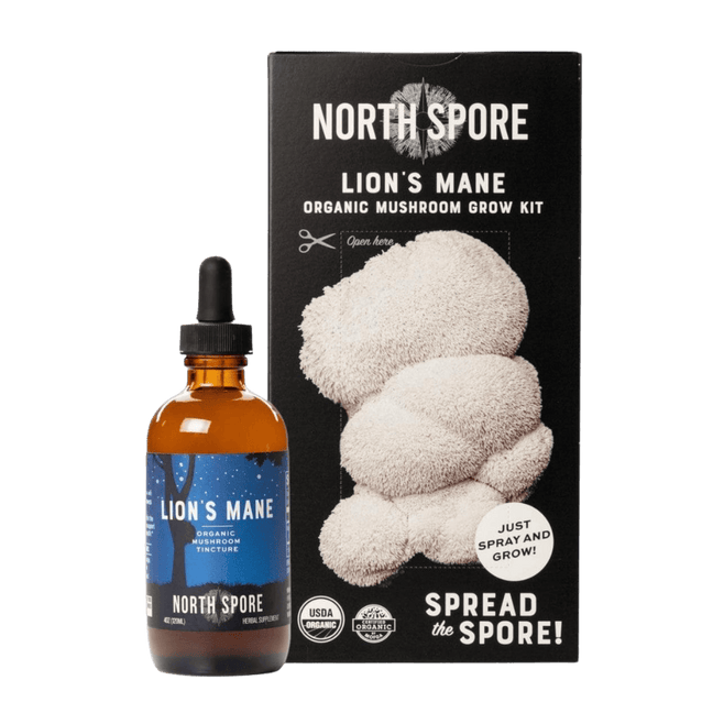 Lion's Mane Mushroom Lover Grow Kit & Tincture Set