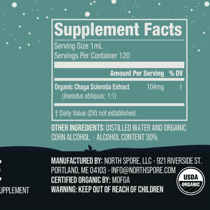 Wellness Supplements Organic Chaga Mushroom Tincture