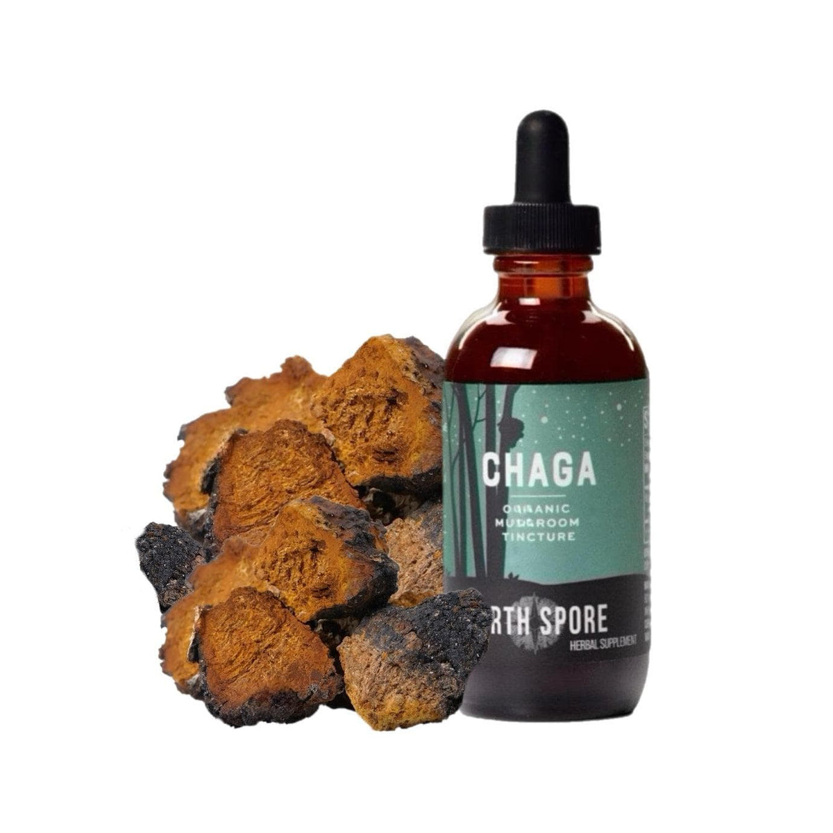 Wellness Supplements Organic Chaga Mushroom Tincture