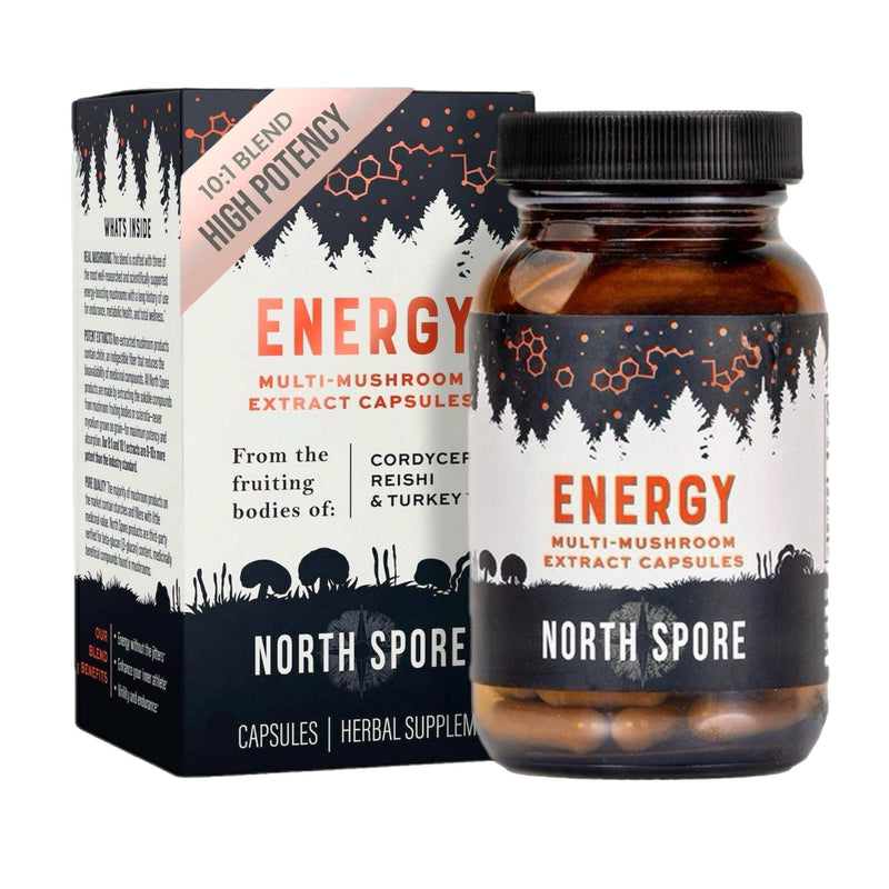 Wellness Supplements Organic ‘Energy’ Mushroom Capsules