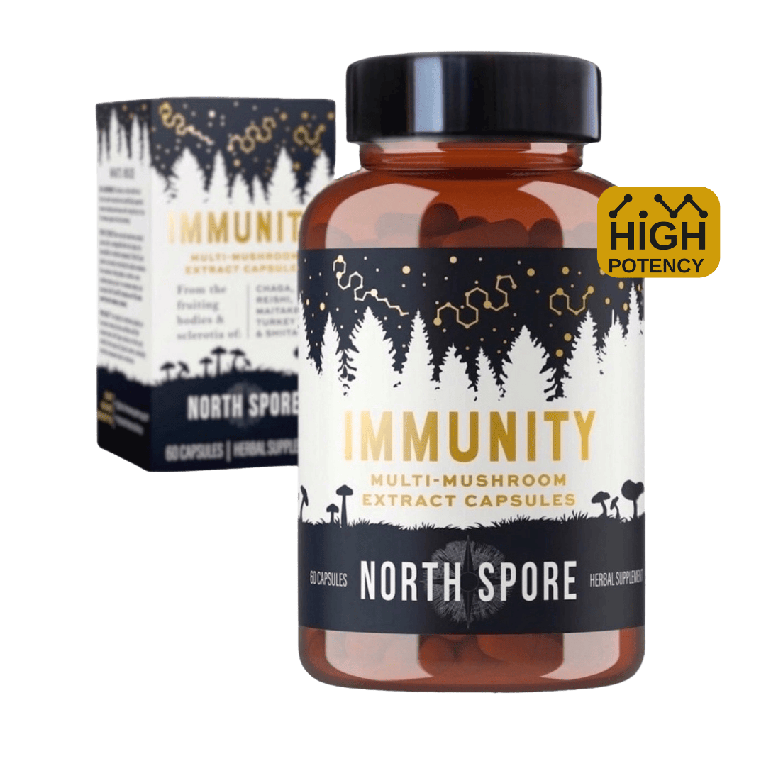 Wellness Supplements Organic ‘Immunity’ Mushroom Capsules (High Potency)