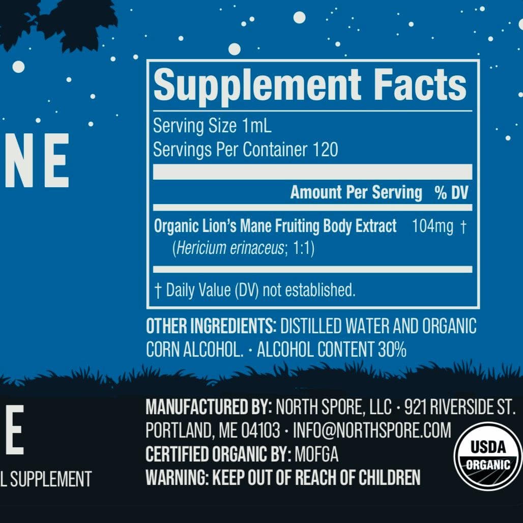 Wellness Supplements Organic Lion's Mane Mushroom Tincture