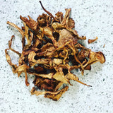 Image thumbnail: Dried wild chanterelle mushrooms