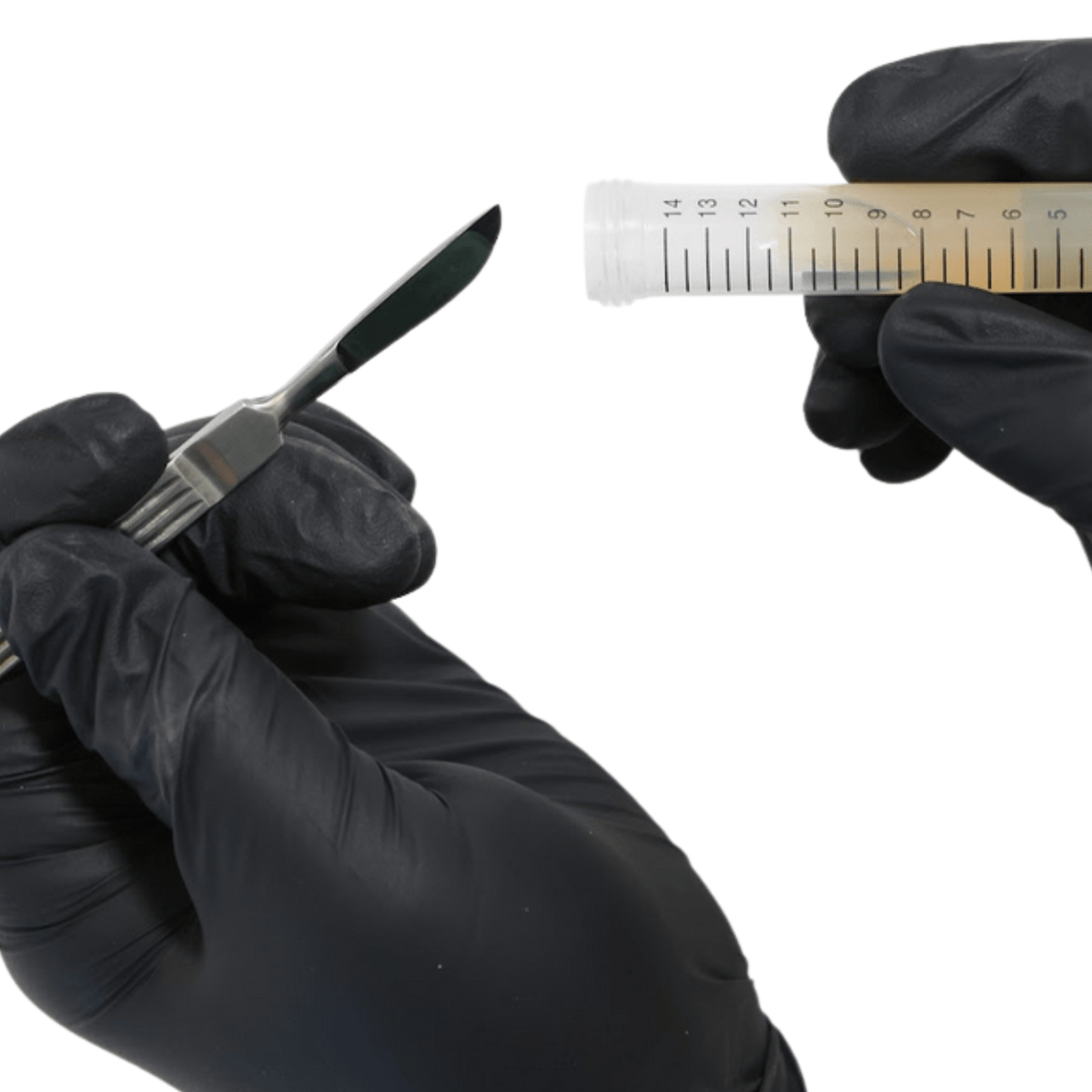 Laboratory Supplies Black Nitrile Disposable Laboratory Gloves (100 ct)