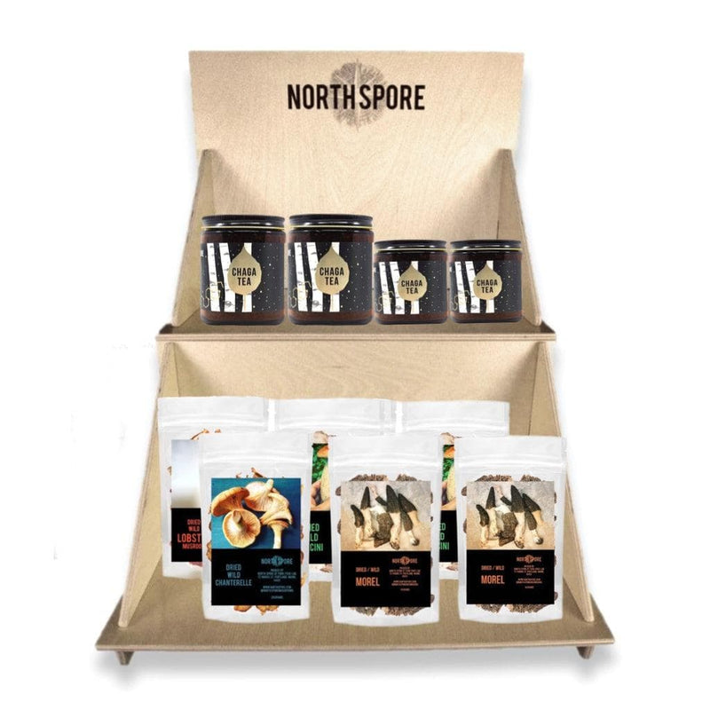 Retail Wholesale | Wooden 2-Shelf Countertop Display