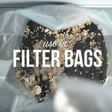 Image thumbnail: Grain spawn and substrate in a filter patch bag for growing mushrooms